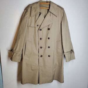 London Fog Tan Trench Coat.  Size 40 Short